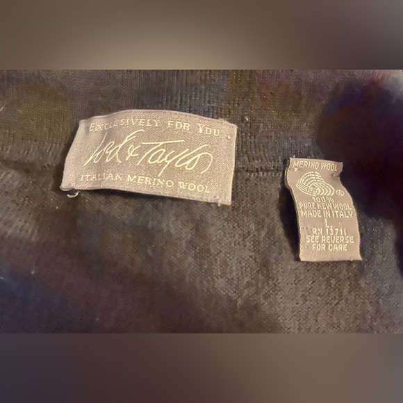 Lord & Taylor 100% Wool Made in Italy Mens Sweater Size Large - Picture 7 of 7